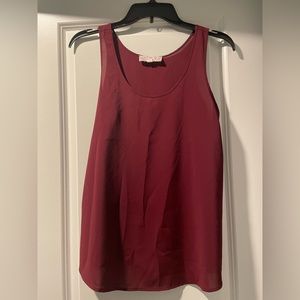 Medium Sheer Burgundy Tank Top from Pink Republic